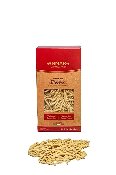 Anmara Artisanal Pasta, Organic Trofie (Hard Durum Wheat) Pasta (500 g)