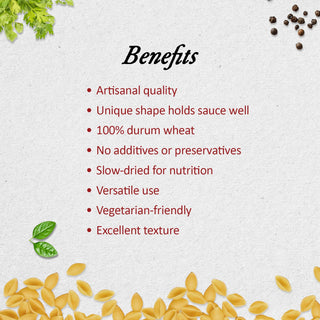 Anmara Artisanal Organic Conchigliette Pasta benefits