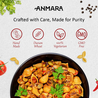 Anmara Artisanal Organic Conchigliette Pasta purity