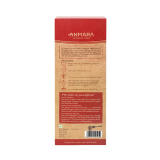 Anmara Artisanal Organic Fettuccine Pasta packet Back