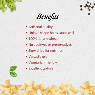 Anmara Artisanal Organic Paccheri Pasta Benefits