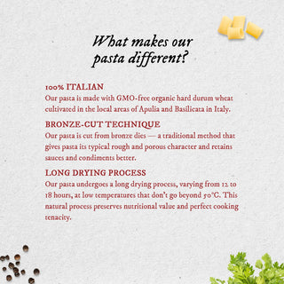 Anmara Artisanal Organic Paccheri Pasta Uniqueness