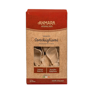 Anmara Artisanal Organic Conchiglioni Pasta Packet Front