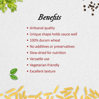 Anmara Artisanal Organic Penne Rigate Pasta Benefits