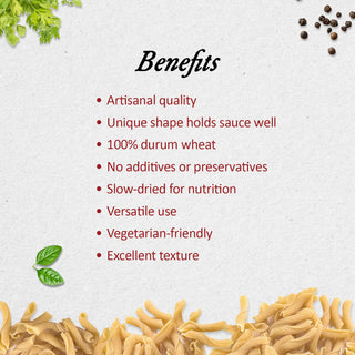 Anmara Artisanal Organic Torchietti Pasta Benefits