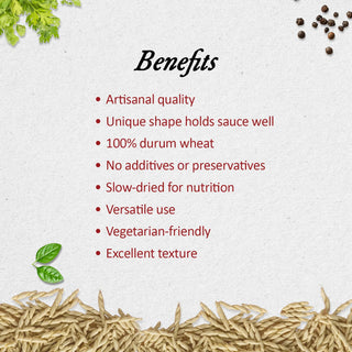 Anmara Artisanal Organic Trofie Pasta Benefits