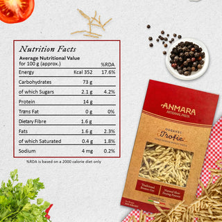 Anmara Artisanal Organic Trofie Pasta Benefits
