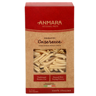 Anmara Artisanal Caserecce Organic Pasta – Hard Durum Wheat Pasta for Authentic Italian Flavors (500g)