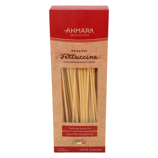 Anmara Artisanal Fettuccine – Organic 100% Italian Hard Durum Wheat Pasta (500g)