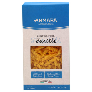 Anmara Artisanal Gluten Free Fusilli Pasta – 100% Italian, Natural Ingredients (250g)