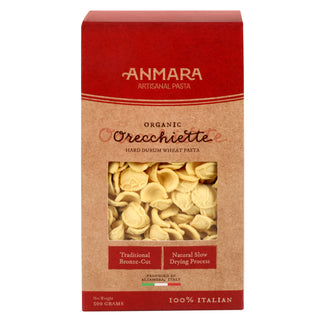 Anmara Artisanal Orecchiette Pasta – Organic Italian Hard  Durum Wheat Pasta (500g)