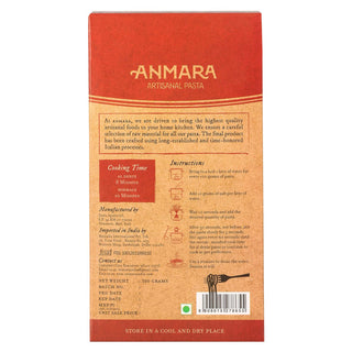 Anmara Artisanal Organic Stelline Pasta - Italian Star-Shaped Pasta Made with Hard Durum Wheat (500g)