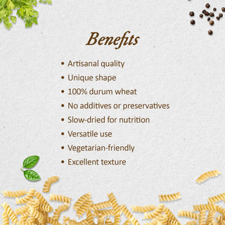 Anmara Artisanal Gluten Free Fusilli Pasta – 100% Italian, Natural Ingredients (250g)