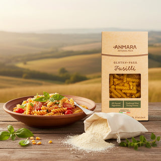 Anmara Artisanal Gluten Free Fusilli Pasta – 100% Italian, Natural Ingredients (250g)