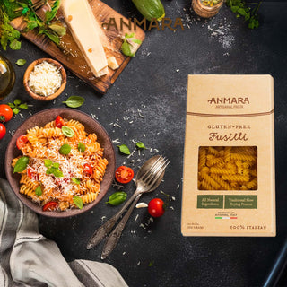 Anmara Artisanal Gluten Free Fusilli Pasta – 100% Italian, Natural Ingredients (250g)
