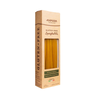 Anmara Artisanal Gluten-Free Spaghetti Pasta - Organic, GMO-Free Italian Long & Thin Cylindrical Pasta (250g)