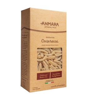 Anmara Artisanal Caserecce Organic Pasta – Hard Durum Wheat Pasta for Authentic Italian Flavors (500g)