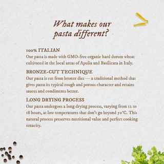 Anmara Artisanal Caserecce Organic Pasta – Hard Durum Wheat Pasta for Authentic Italian Flavors (500g)