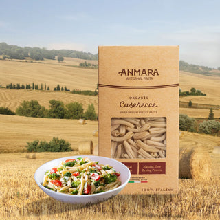 Anmara Artisanal Caserecce Organic Pasta – Hard Durum Wheat Pasta for Authentic Italian Flavors (500g)