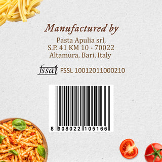 Anmara Artisanal Caserecce Organic Pasta – Hard Durum Wheat Pasta for Authentic Italian Flavors (500g)