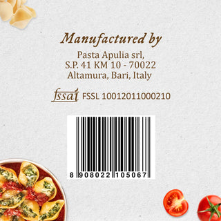 Anmara Artisanal Organic Conchiglioni Pasta - Sea Shell-Shaped Pasta Made from Hard Durum Wheat (500g)