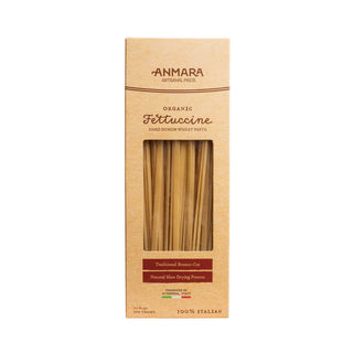 Anmara Artisanal Organic Fettuccine Pasta – Organic 100% Italian Hard Durum Wheat Pasta (500g)