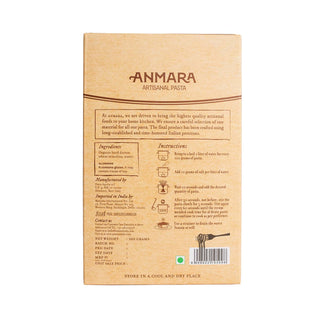 Anmara Artisanal Organic Fusilli Pasta - Spiral Shaped Italian Hard Durum Wheat Pasta (500g)