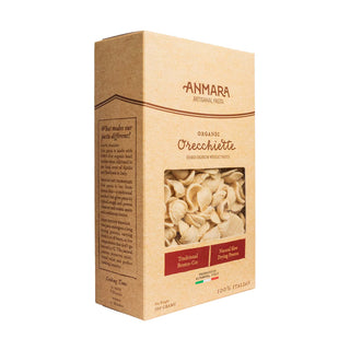 Anmara Artisanal Orecchiette Pasta – Organic Italian Hard  Durum Wheat Pasta (500g)
