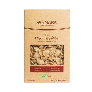 Anmara Artisanal Orecchiette Pasta – Organic Italian Hard  Durum Wheat Pasta (500g)
