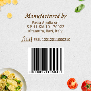 Anmara Artisanal Orecchiette Pasta – Organic Italian Hard  Durum Wheat Pasta (500g)