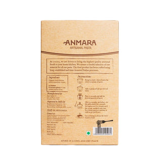 Anmara Artisanal Organic Penne Rigate Pasta - Hard Durum Wheat Tube-Shaped Pasta with Ridges (500g)