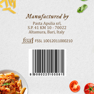 Anmara Artisanal Organic Penne Rigate Pasta - Hard Durum Wheat Tube-Shaped Pasta with Ridges (500g)