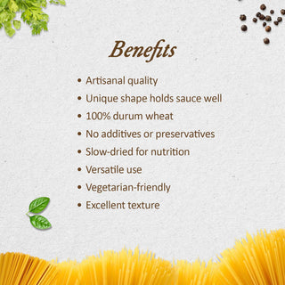 Anmara Artisanal Organic Spaghetti Pasta – 100% Italian Hard Durum Wheat (500g)