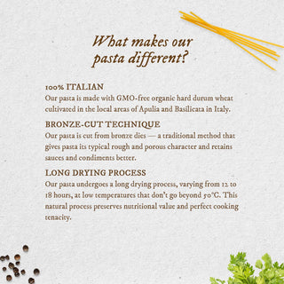 Anmara Artisanal Organic Spaghetti Pasta – 100% Italian Hard Durum Wheat (500g)