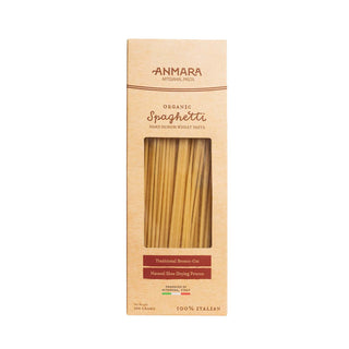 Anmara Artisanal Organic Spaghetti Pasta – 100% Italian Hard Durum Wheat (500g)
