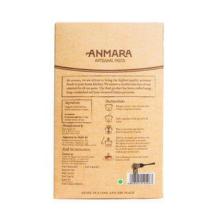 Anmara Artisanal Organic Torchietti Pasta - Twisted Bell-Shaped Italian Pasta, 100% Hard Durum Wheat (500g)