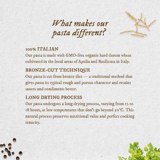 Anmara Artisanal Organic Trofie Pasta - Short & Twisted Hard Durum Wheat Pasta (500g)