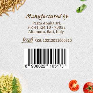 Anmara Artisanal Organic Trofie Pasta - Short & Twisted Hard Durum Wheat Pasta (500g)