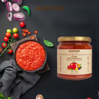 Anmara Artisanal Ortolana Mixed Vegetable Sauce – Gluten-Free, Sugar-Free, Farm Fresh Ingredients (314 ml)