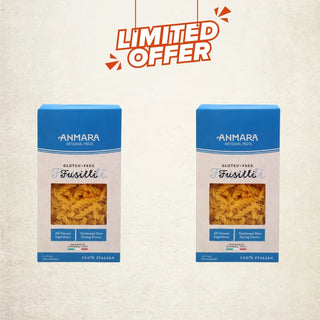 Special Combo Deals | Gluten-Free Fusilli Pasta – 2 x 250g Packs of Authentic Italian Pasta by Anmara