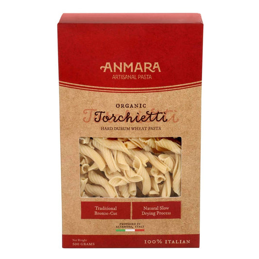 Anmara Artisanal Pasta, Organic Torchietti, Hard Durum Wheat, 500 g