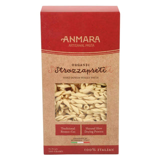 Anmara Artisanal Pasta, Organic Strozzapreti, Hard Durum Wheat, 500 g