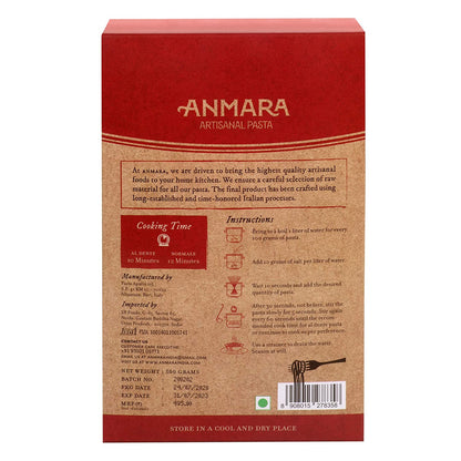 Anmara Artisanal Pasta, Organic Elicoidali, Hard Durum Wheat, 500 g